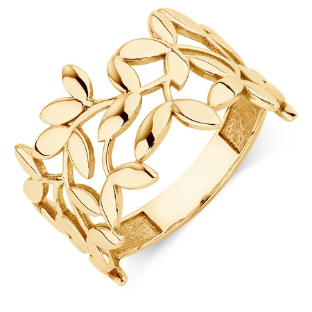 Olive Leaf Ring in 10kt Yellow Gold Olive Leaf Ring in 10kt Yellow Gold