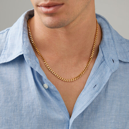 55cm (22") Solid Curb Chain in 10ct Yellow Gold 55cm (22") Solid Curb Chain in 10ct Yellow Gold
