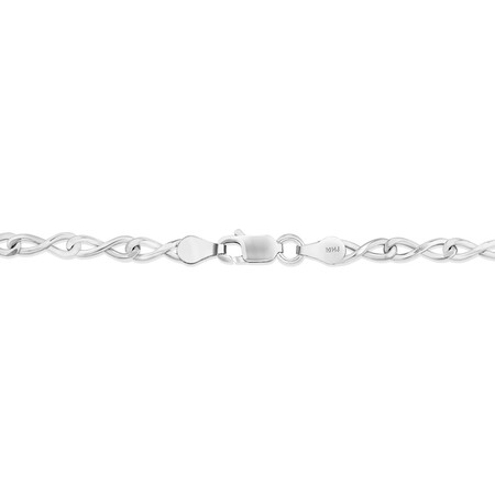 19cm (7.5") Infinity Bracelet in Sterling Silver 19cm (7.5") Infinity Bracelet in Sterling Silver