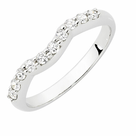 Evermore Wedding Band with 1/4 Carat TW of Diamonds in 18kt White Gold
