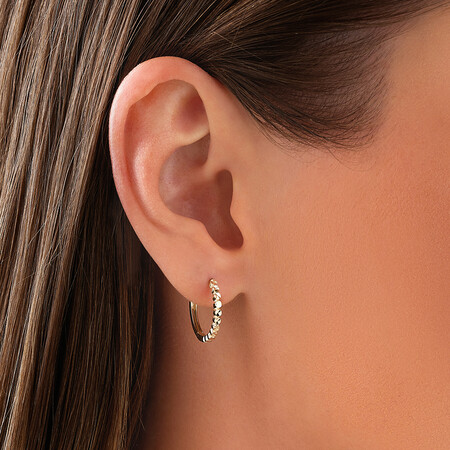 Huggie Earrings in 10ct Yellow Gold Huggie Earrings in 10ct Yellow Gold