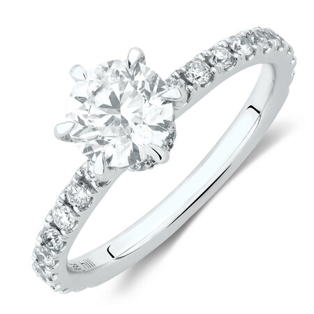 Sir Michael Hill Designer Engagement Ring With 1.42 Carat TW Of Diamonds In 14kt White Gold Sir Michael Hill Designer Engagement Ring With 1.42 Carat TW Of Diamonds In 14kt White Gold