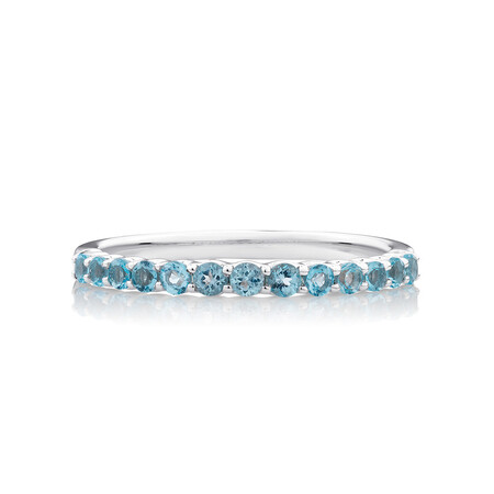 Stacker Ring with Topaz in Sterling Silver Stacker Ring with Topaz in Sterling Silver