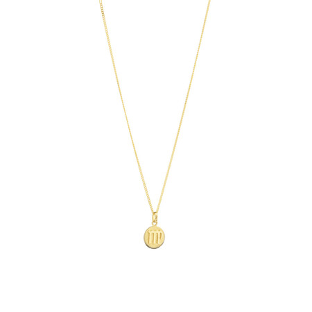 Virgo Zodiac Pendant in 10ct yellow Gold Virgo Zodiac Pendant in 10ct yellow Gold