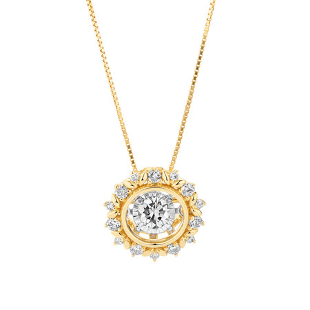 Everlight Pendant with 0.33 Carat TW of Diamonds in 10kt Yellow & White Gold Everlight Pendant with 0.33 Carat TW of Diamonds in 10kt Yellow & White Gold