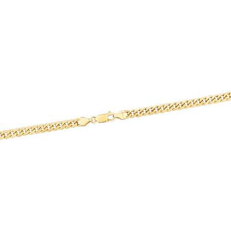 45cm (18”) 4.5mm Width Miami Curb Chain in 10kt Yellow Gold 45cm (18”) 4.5mm Width Miami Curb Chain in 10kt Yellow Gold