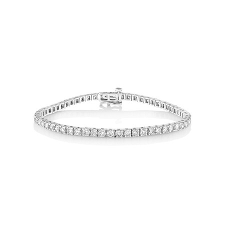 Tennis Bracelet with 5 Carat TW of Diamonds in 10ct White Gold Tennis Bracelet with 5 Carat TW of Diamonds in 10ct White Gold