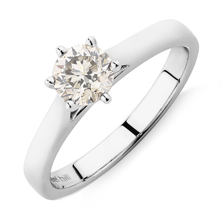 Solitaire Engagement Ring with a 0.70 Carat TW Diamond in 14kt White Gold Solitaire Engagement Ring with a 0.70 Carat TW Diamond in 14kt White Gold