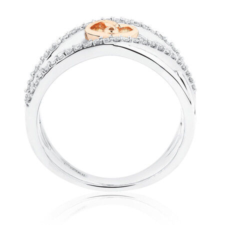 Infinitas Ring with 1/4 Carat TW of Diamonds in 10ct Rose Gold Infinitas Ring with 1/4 Carat TW of Diamonds in 10ct Rose Gold
