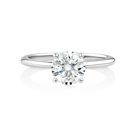 1.25 Carat Laboratory-Created Diamond Ring in 14kt White Gold 1.25 Carat Laboratory-Created Diamond Ring in 14kt White Gold