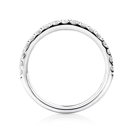 Wedding Band with 1/2 Carat TW of Diamonds in 14ct White Gold Wedding Band with 1/2 Carat TW of Diamonds in 14ct White Gold
