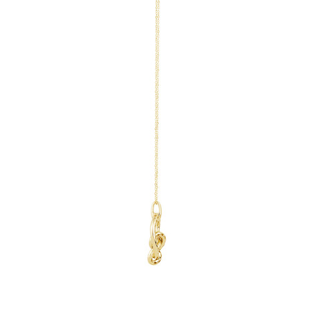 Small Knots Pendant with 0.13 Carat TW of Diamonds in 10kt Yellow Gold Small Knots Pendant with 0.13 Carat TW of Diamonds in 10kt Yellow Gold