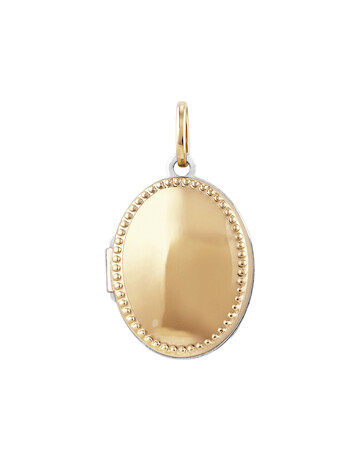 Oval Locket in 10kt Yellow Gold & Sterling Silver Oval Locket in 10kt Yellow Gold & Sterling Silver
