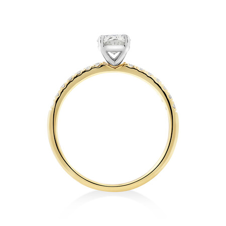 Southern Star Engagement Ring with 0.85 Carat TW of Diamonds in 18kt Yellow & White Gold Southern Star Engagement Ring with 0.85 Carat TW of Diamonds in 18kt Yellow & White Gold