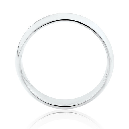 5mm High Domed Wedding Band in 10kt White Gold 5mm High Domed Wedding Band in 10kt White Gold