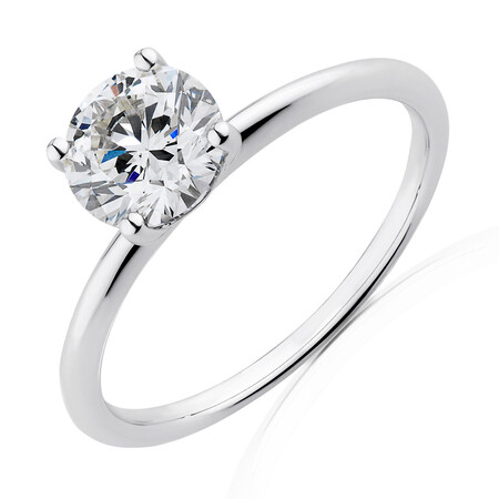 Laboratory-Created 1.50 Carat Diamond Ring in 14ct White Gold Laboratory-Created 1.50 Carat Diamond Ring in 14ct White Gold