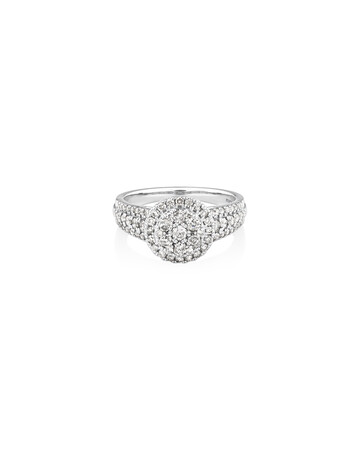 Halo Ring with 1 Carat TW of Diamonds in 10ct White Gold Halo Ring with 1 Carat TW of Diamonds in 10ct White Gold