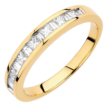 Wedding Band with 1/2 Carat TW of Diamonds in 18kt Yellow Gold Wedding Band with 1/2 Carat TW of Diamonds in 18kt Yellow Gold