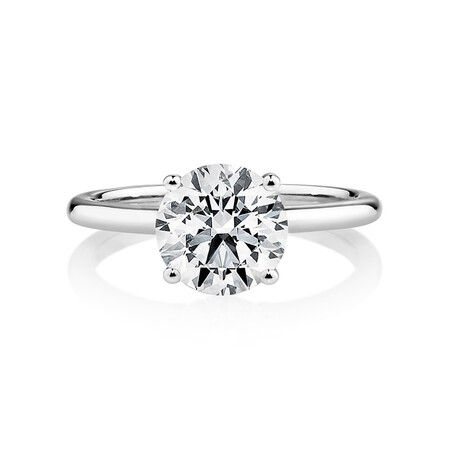Laboratory-Created 2 Carat Diamond Ring in 14ct White Gold Laboratory-Created 2 Carat Diamond Ring in 14ct White Gold