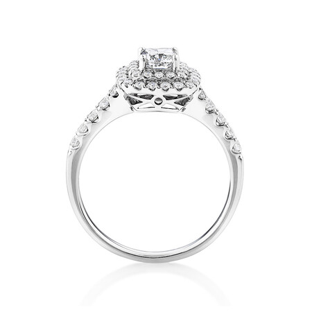 Engagement Ring With 1 Carat TW Of Diamonds In 14ct White Gold Engagement Ring With 1 Carat TW Of Diamonds In 14ct White Gold