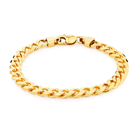 23cm (9.5") Curb Bracelet in 10kt Yellow Gold 23cm (9.5") Curb Bracelet in 10kt Yellow Gold