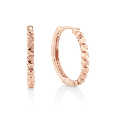 Huggie Earrings in 10kt Rose Gold Huggie Earrings in 10kt Rose Gold