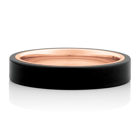 Ring in Black Titanium & 10ct Rose Gold Ring in Black Titanium & 10ct Rose Gold