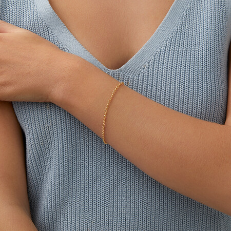 17cm (7") Hollow Belcher Bracelet in 10kt Yellow Gold 17cm (7") Hollow Belcher Bracelet in 10kt Yellow Gold