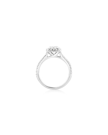 Evermore Halo Engagement Ring with 1.38 Carat TW of Diamonds in 14kt White Gold Evermore Halo Engagement Ring with 1.38 Carat TW of Diamonds in 14kt White Gold