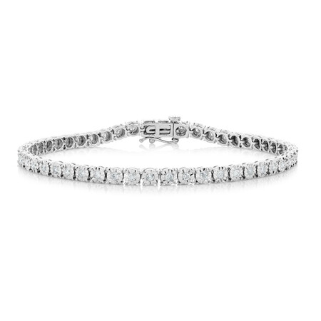 Bracelet with 1 Carat TW of Diamonds in 10ct White Gold Bracelet with 1 Carat TW of Diamonds in 10ct White Gold