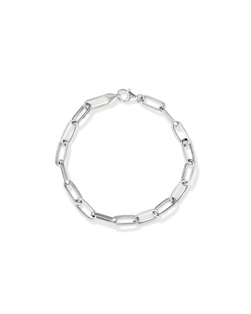 19cm (7.5") Paperclip Bracelet in Sterling Silver 19cm (7.5") Paperclip Bracelet in Sterling Silver