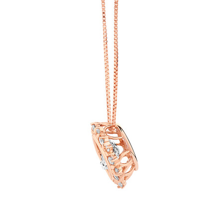 Everlight Fancy Pendant with 0.33 Carat TW of Diamonds in 10kt Rose & White Gold Everlight Fancy Pendant with 0.33 Carat TW of Diamonds in 10kt Rose & White Gold