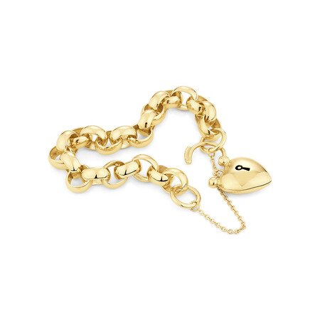 19cm (7.5") 11mm-11.5mm Width Belcher Bracelet in 10kt Yellow Gold 19cm (7.5") 11mm-11.5mm Width Belcher Bracelet in 10kt Yellow Gold