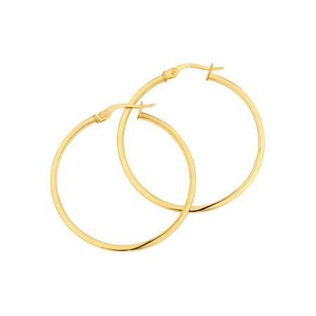 Hoop Earrings in 10ct Yellow Gold Hoop Earrings in 10ct Yellow Gold