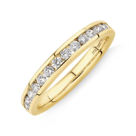 Wedding Band with 1/2 Carat TW of Diamonds in 14ct Yellow Gold Wedding Band with 1/2 Carat TW of Diamonds in 14ct Yellow Gold