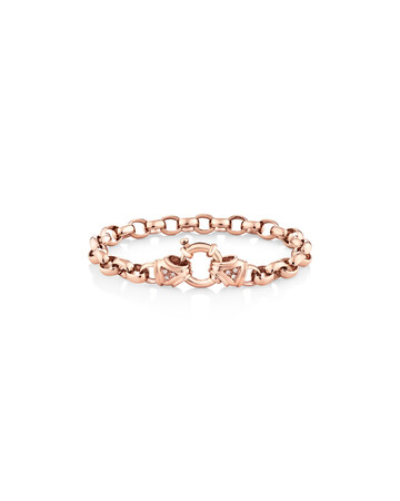 Diamond Set Belcher Bracelet in 10ct Rose Gold Diamond Set Belcher Bracelet in 10ct Rose Gold