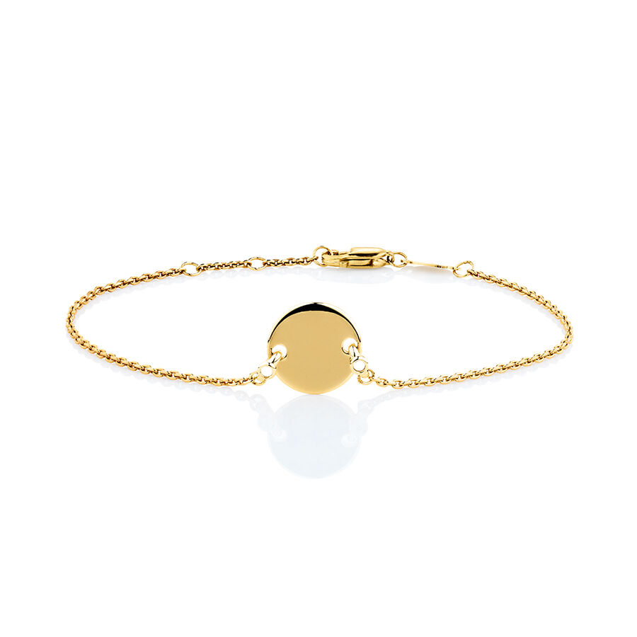 Compass Bracelet with Diamonds in 10ct Yellow Gold