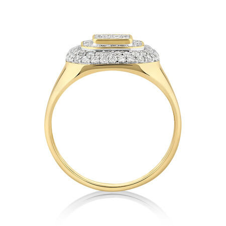 Ring with 1 Carat TW of Diamonds in 10ct Yellow Gold Ring with 1 Carat TW of Diamonds in 10ct Yellow Gold