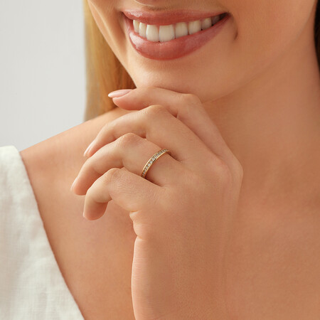 Wedding Band with 0.34 Carat TW of Diamonds in 14kt Yellow Gold Wedding Band with 0.34 Carat TW of Diamonds in 14kt Yellow Gold