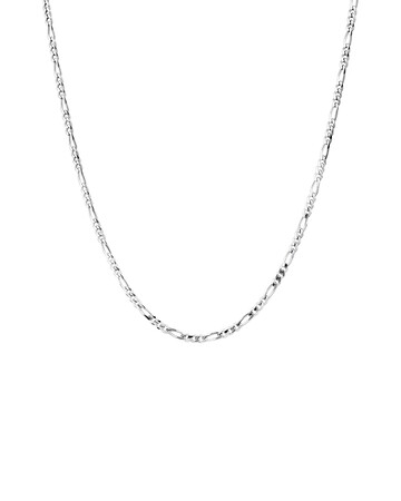 50cm 2.5mm-3mm Width Figaro Chain In Sterling Silver 50cm 2.5mm-3mm Width Figaro Chain In Sterling Silver