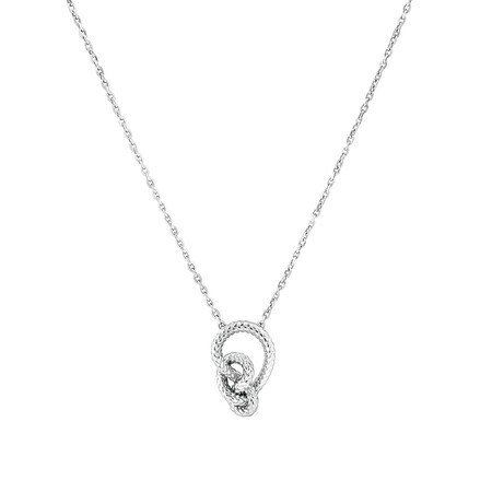 Mini Knot Rope Necklace in Sterling Silver Mini Knot Rope Necklace in Sterling Silver