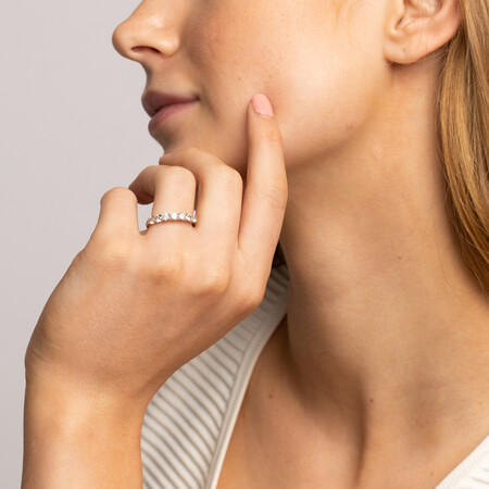 Wedding Band with 0.90 Carat TW of Diamonds in 10ct White Gold Wedding Band with 0.90 Carat TW of Diamonds in 10ct White Gold