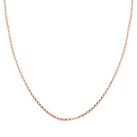 45cm (18") Hollow Belcher Chain in 10ct Rose Gold 45cm (18") Hollow Belcher Chain in 10ct Rose Gold