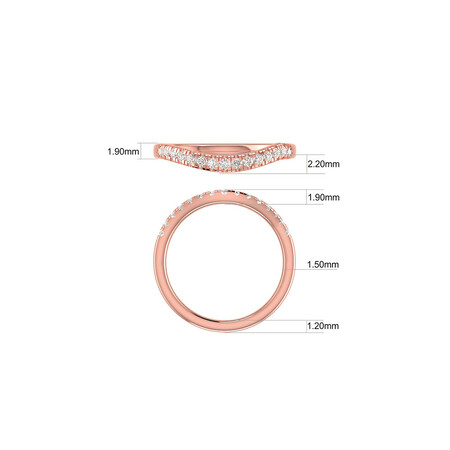 Bridal Set with 1.18 Carat TW of Diamonds in 14kt Rose Gold Bridal Set with 1.18 Carat TW of Diamonds in 14kt Rose Gold