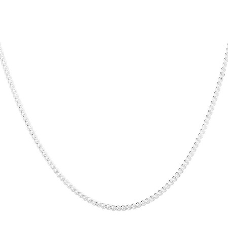 45cm (18") Curb Chain in Sterling Silver 45cm (18") Curb Chain in Sterling Silver