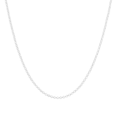 45cm (18") 2mm-2.5mm Width Belcher Chain in Sterling Silver 45cm (18") 2mm-2.5mm Width Belcher Chain in Sterling Silver