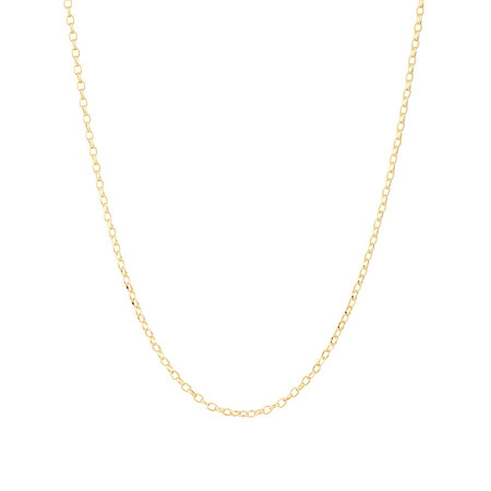 55cm (22") Oval Belcher Chain in 10kt Yellow Gold 55cm (22") Oval Belcher Chain in 10kt Yellow Gold