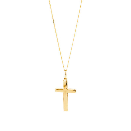 Large Cross Pendant in 10ct Yellow Gold Large Cross Pendant in 10ct Yellow Gold