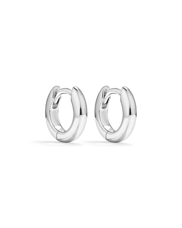 11mm Huggie Earrings in Sterling Silver 11mm Huggie Earrings in Sterling Silver