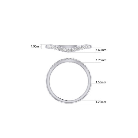 Bridal Set with 0.60 Carat TW of Diamonds in 10ct White Gold Bridal Set with 0.60 Carat TW of Diamonds in 10ct White Gold